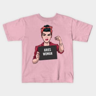 Aries Woman Kids T-Shirt